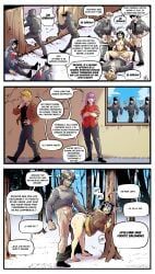 samantha_cortez, selene_(eddj), el_diario_de_jonathan, crow_art, 1girl3boys