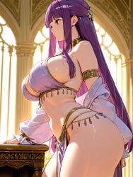 fern_(sousou_no_frieren), sousou_no_frieren, odysseyai, 1girl, alternate_breast_size