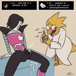 alphys, mettaton_ex, undertale_(series), kojot, 4_fingers