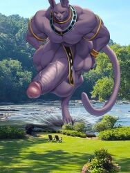 beerus, dragon_ball, dragon_ball_super, blueblaster, anthro