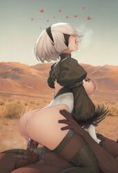 2b_(nier:automata), blacked, nier:_automata, aisuyuni, 1boy