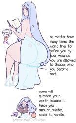 kawaii_potato, theshunbun, advice, bare_back, bare_shoulders