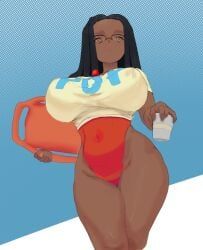 gigi_(whoopsatro), big_breasts, black_hair, breasts, brown_eyes