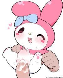 my_melody, onegai_my_melody, sanrio, abdominal_bulge, anthro