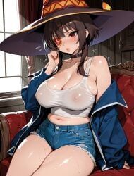 megumin, kono_subarashii_sekai_ni_shukufuku_wo!, arlequin097, 1girl, alternate_breast_size