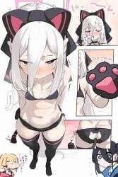 aris_(blue_archive), kei_(blue_archive), momoi_(blue_archive), blue_archive, anal_tail