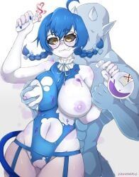 yomi_quinnley, socks_agency, vikkathebug, 1boy, 1girl