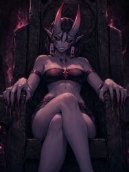 herzha, fandeltales, 1girls, claws, demon