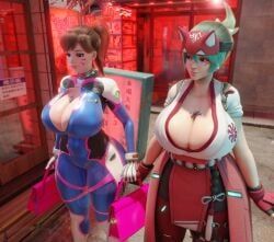 d.va, juno_(overwatch), kiriko_(overwatch), mei_(overwatch), blizzard_entertainment