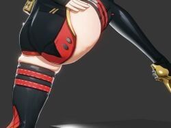 burnice_white, zenless_zone_zero, kokomils, 1girls, ass