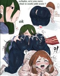 asui_tsuyu, ochako_uraraka, tsuyu_asui, uraraka_ochako, boku_no_hero_academia
