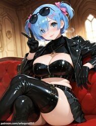 rem_(re:zero), re:zero_kara_hajimeru_isekai_seikatsu, arlequin097, 1girl, alternate_costume