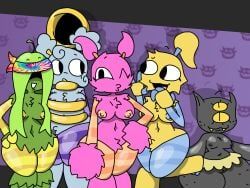 hoola, pomily, pompom_(my_singing_monsters), rooba, sooza