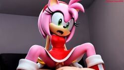 amy_rose, sonic_(series), azure993, breasts, cowgirl_position