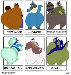 badgerclops, giran, lucario, omega-xis, pokemon_(species)