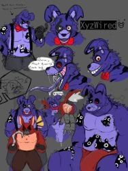 nightmare_bonnie, nightmare_bonnie_(fnaf), nightmare_foxy, nightmare_foxy_(fnaf), five_nights_at_freddy's