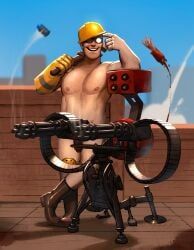 engineer_(team_fortress_2), sentry_(team_fortress_2), team_fortress_2, anorhanono, 1boy