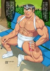 kankichi_ryotsu, coca-cola, kochikame, miyabi13783794, 1boy