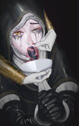 elden_ring, elden_ring_nightreign, newkay22, 1girl, applying_gag