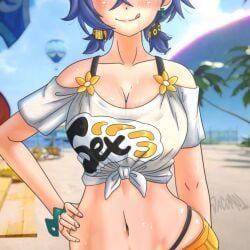 belle_(summer_skies)_(zenless_zone_zero), belle_(zenless_zone_zero), zenless_zone_zero, wacum, 1girl