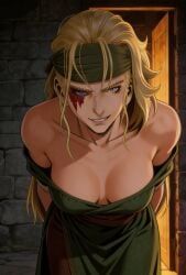 hild_(vinland_saga), vinland_saga, doofusschlormpai, athletic_female, bandana
