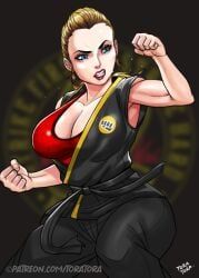 tory_nichols, cobra_kai, tora_tora, 1girls, big_breasts