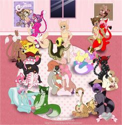 eeveelution, gummi, haley, heart-kun, hebe