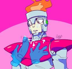 fire_man, capcom, mega_man, mega_man_(classic), loppumon