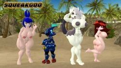 girlfriend_(friday_night_funkin), loona_(helluva_boss), melony_(smg4), metal_sonic, metal_sonique