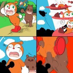 dokin-chan, anpanman, 1boy, 1boy1girl, 1girl