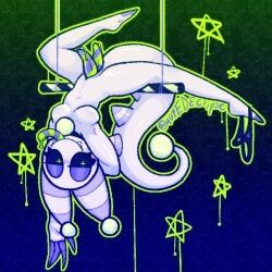 mutedeclipse, 2_penises, cassie_(mutedeclipse), choker, choker_only