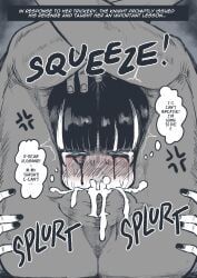 grimhild_(tomboy_sama), tomboy_sama, 1boy, 1girls, aggressive_fellatio