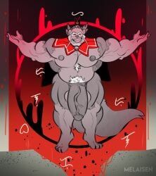 cult_of_the_lamb, massive_monster_(studio), melaisen, abstract_background, anthro