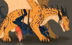 european_mythology, mythology, kristinagoose_(artist), 2_penises, amphibian
