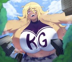 hifumi_(big_beautiful_women), big_beautiful_women:_giantess_dating_action, alguien9955, big_butt, blonde-haired_female