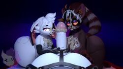 phoenix_(electricsnowfox), winter_draco, mythology, winterdraco, after_fellatio