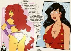 doctor_light_(kimiyo_hoshi), donna_troy, kimiyo_hoshi, starfire, starfire_(classic)