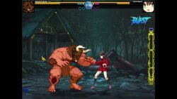 arima_miyako, m.u.g.e.n, melty_blood, 1boy, 1girls