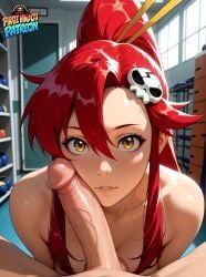 yoko_littner, tengen_toppa_gurren_lagann, pirate_cat, 1boy, 1girls