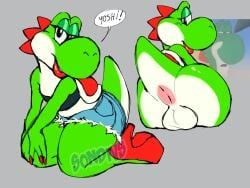 green_yoshi, yoshi, mario_(series), nintendo, somedivs