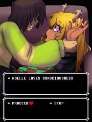 kris_(deltarune), noelle_holiday, deltarune, deltarune_chapter_4, hastur_(artist)