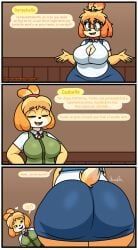 derpybelle, isabelle_(animal_crossing), animal_crossing, jhenightfox, anthro