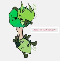 grassy_(bfdi), leafy_(bfdi), tree_(bfdi), battle_for_bfb, battle_for_bfdi