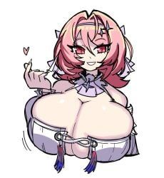 remielle_dan, zenless_zone_zero, dotodonoto, 1girls, big_breasts