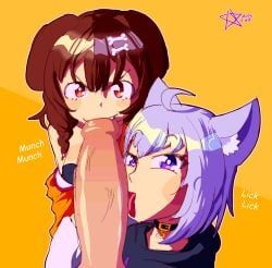 inugami_korone, nekomata_okayu, hololive, hololive_gamers, hololive_japan