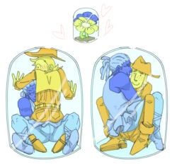 blue_(deltarune), yellow_(deltarune), deltarune, deltarune_chapter_5, flanfairy