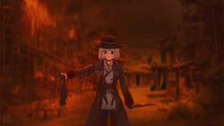 blood_meridian, original, 1girl, blood, blood_on_clothes