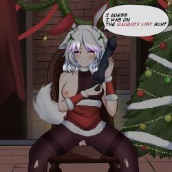 fubukivr, christmas, snow_fox, vrchat, artic_fox