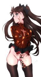 tohsaka_rin, fate/stay_night, fate_(series), pokonyan, 1girls