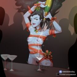 rin_yamaoka, the_spirit_(dead_by_daylight), dead_by_daylight, bedbug_(artist), alcohol